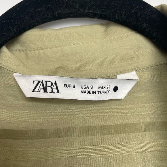 Zara Olive Button Down - Picture 2 of 3